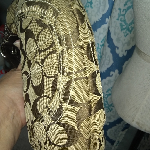 Coach tan and brown shoulder bag, Final Sale - Picture 6 of 6